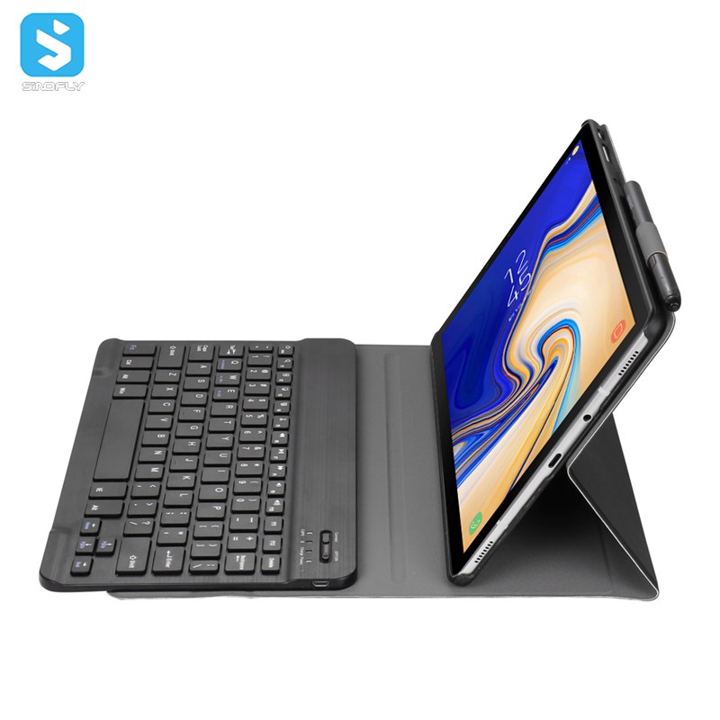 wireless keyboard with PU leather case for Samsung Galaxy Tab S4(10.5)/T830/T835